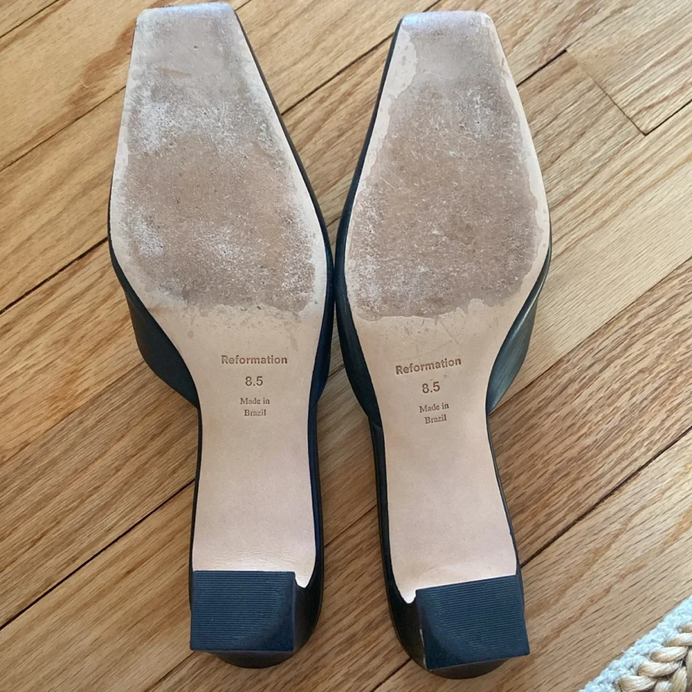 Reformation Heather Block Heeled Mule - Picture 5 of 16